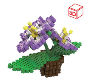 Термомозаика № 13 Фиалка 3D TLS-02 Hobbius