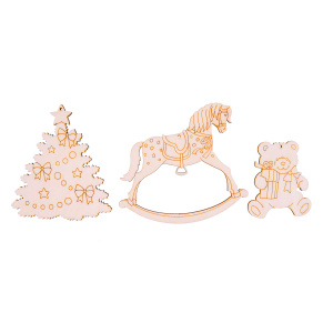 Заготовка из фанеры набор подвесок Зимний Mr. Carving