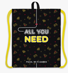 Мешок для сменной обуви Hatber 41х49 см с петлей для подвеса 1 отделение All you need...