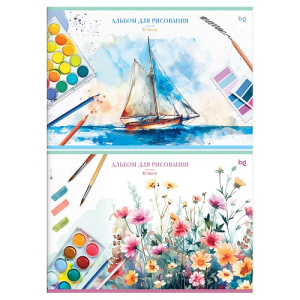 Альбом для рисования 32л А4 Краски BG на скрепке