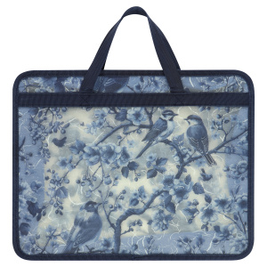 Папка с ручками пластиковая 26x33x7 с расширением 0,4мм Blue birds FIORENZO 