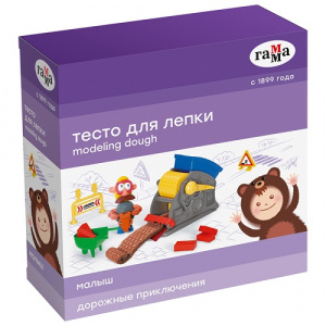 Тесто для лепки Гамма Малыш. Дорожные приключения 5цв 300г
