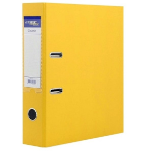 Папка-регистратор PVC 50мм желтая