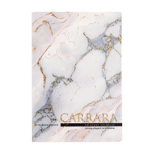 Записаная книга А5 60л клетка CARRARA из экокожи