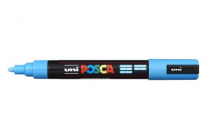 Маркер POSCA PC-5M голубой 1.8 -2.5мм пулевидный наконечник