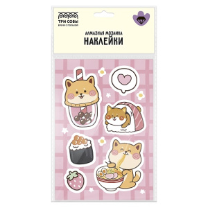 Алмазная мозаика наклейки ТРИ СОВЫ Корги