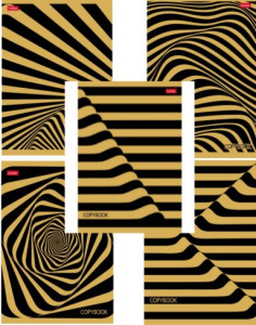 Тетрадь 48л клетка Золотая иллюзия