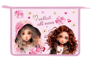 Папка для тетрадей А4 Hatber 1 отделение на молнии Кудряшки-милашки