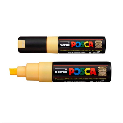 marker-posca-pc-8k-fluorescentno-lososevyj-do-80-mm-skoshennyj-nakonechnik