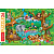ПАЗЛЫ-ИГРА 26 элементов А4 300х200мм в Рамке В джунглях