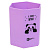 Подставка настольная 8x8x10,8см фиолетовый Феникс+