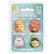 Закладки магнитные для книг 4шт MESHU Plum pets