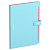 Папка 12 отделений на кнопке А4 Berlingo Haze 600мкм голубая
