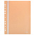 Скоросшиватель с перфорацией СТАММ Акцент А4 180мкм персиковая