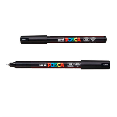 marker-posca-pc-1mr-chyornyj-07-mm-igolchatyj-nakonechnik